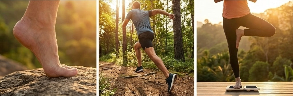 När fotens stabilitet försämras påverkas hela belastningen