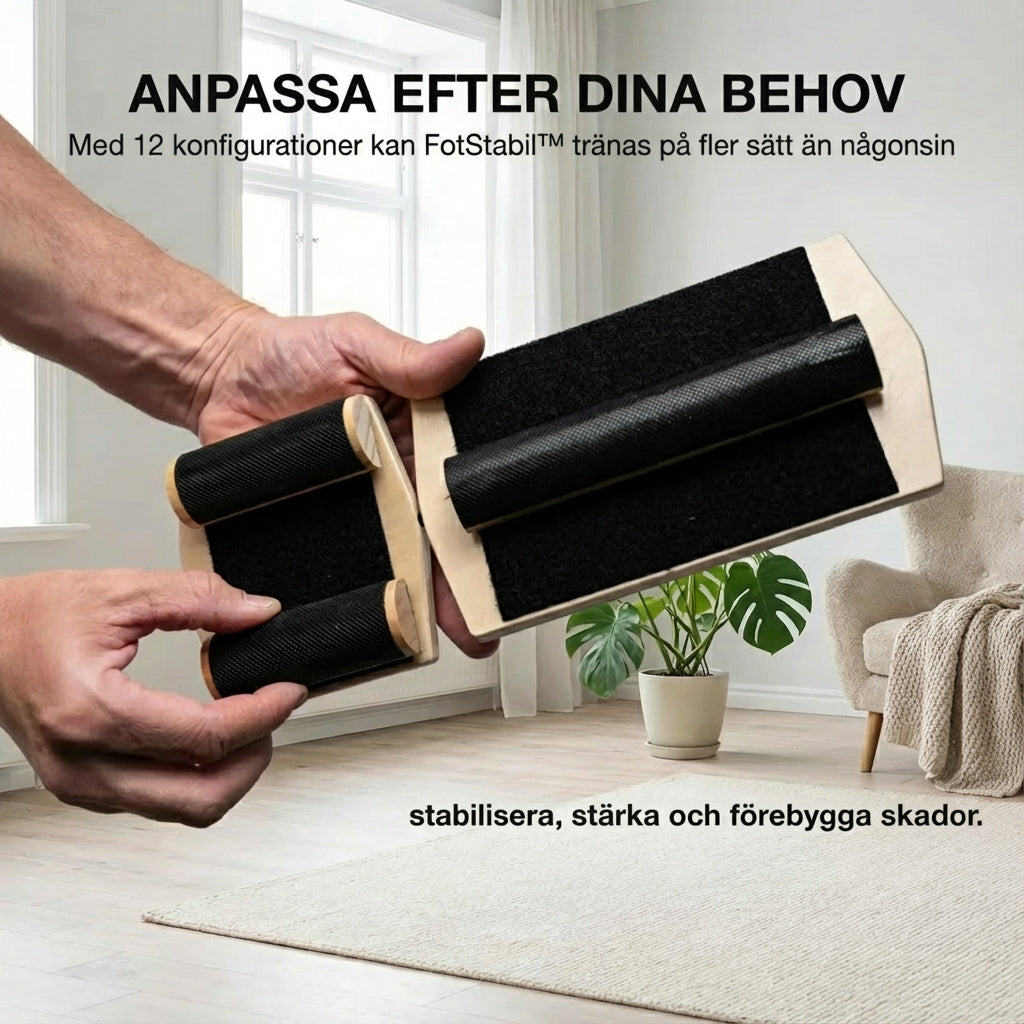 FotStabil™ – ergonomisk fotplatta för starkare fötter, bättre balans och förebyggande av skador