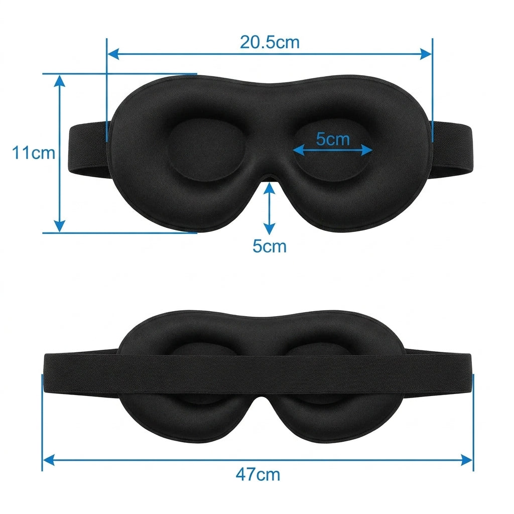 Bluetoothsovmask med inbyggda hörlurar – för ostörd sömn