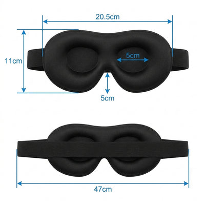 Bluetoothsovmask med inbyggda hörlurar – för ostörd sömn